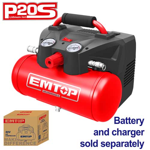 Մարտկոցի կոմպրեսոր 20V×2(40V) EMTOP ELAR2001