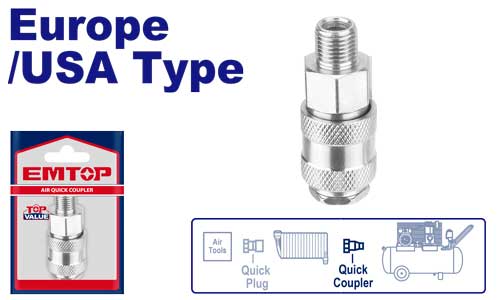 European-American Type Quick Release Pneumatic Coupling  EMTOP  EMQP0950