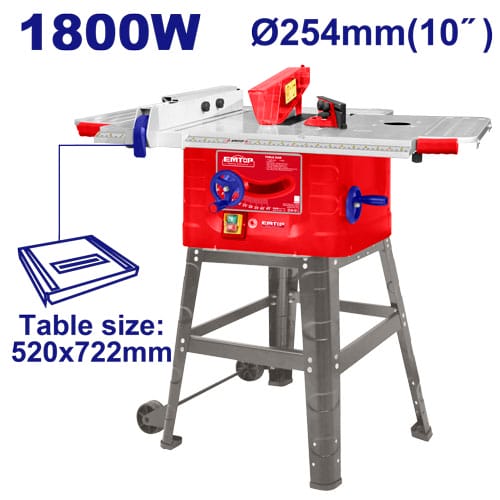 Էլ. Սղոց սեղանով 1800W 254մմ EMTOP EMSW180028
