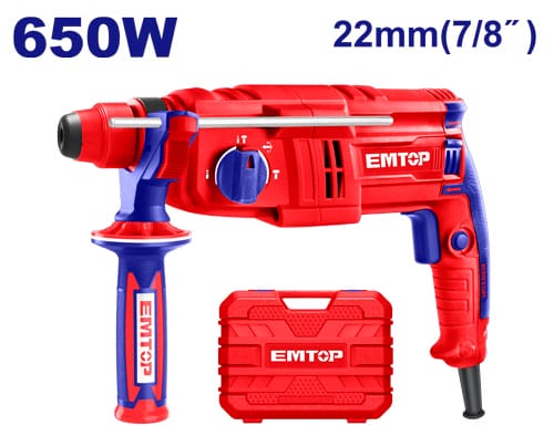 Rotary Hammer 650W 1.7J EMTOP ERHRL651