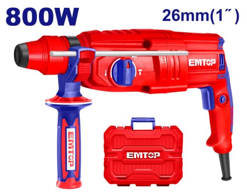 Rotary Hammer 800W 2.5J EMTOP ERHRL801
