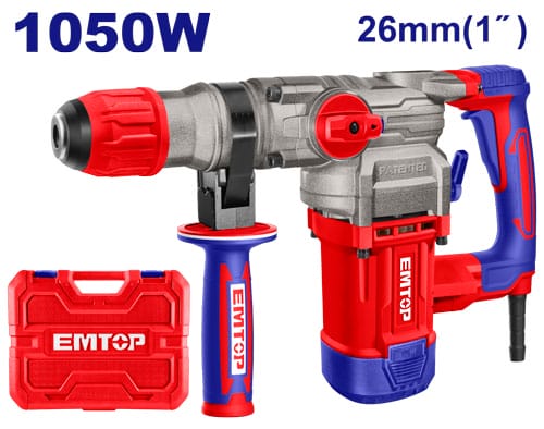 Rotary Hammer 1050W 4.5J EMTOP ERHRP1052