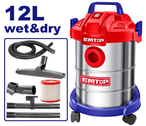 Փոշեկուլ  12լ 800 Վտ EMTOP EVCR0801