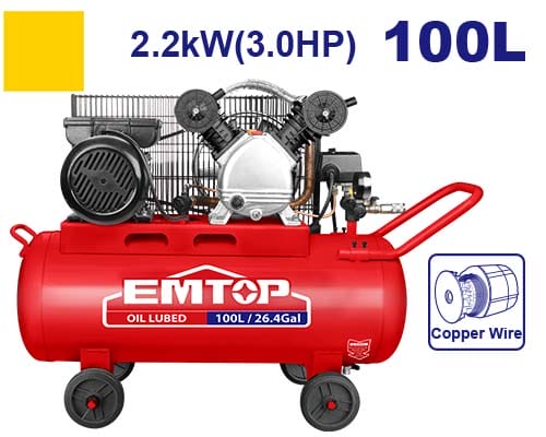 Compressor 100L 2200W EMTOP EACPB30103