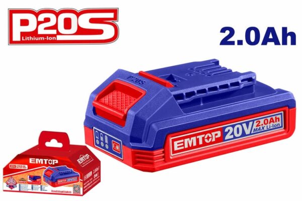 Lithium-Ion Battery 20V 2.0Ah  EMTOP EBPK20011