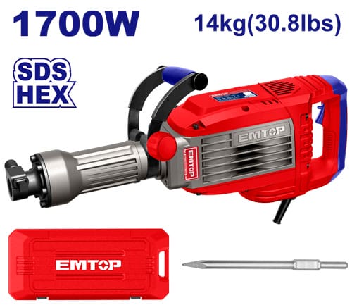 1700վատ 50ջ Հարվածային մուրճ EMTOP EDBRH1703