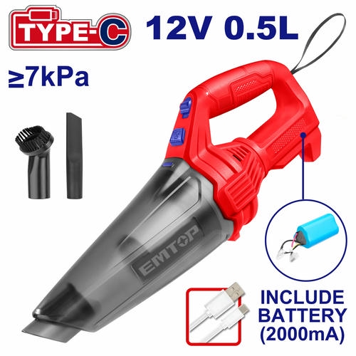 Փոշեկուլ մեքենայի  12 Վ EMTOP ELVC2026