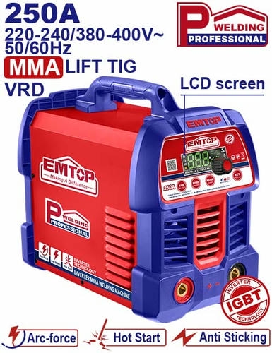 Եռակցման սարք 250Ա MMA ինվերտորային EMTOP EWDEM2568